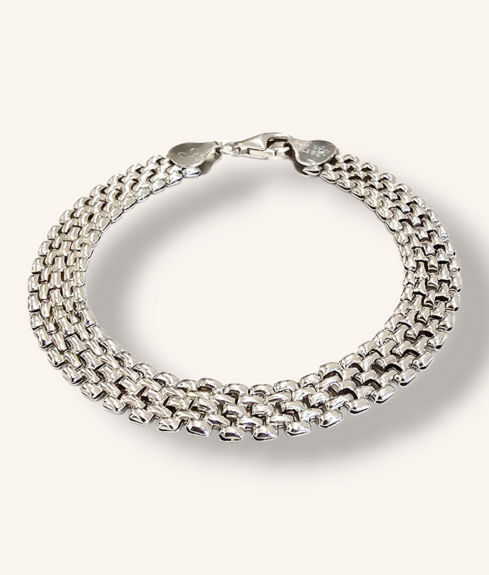 Thumbnail: SILVER MESH BRACELET - 00464H