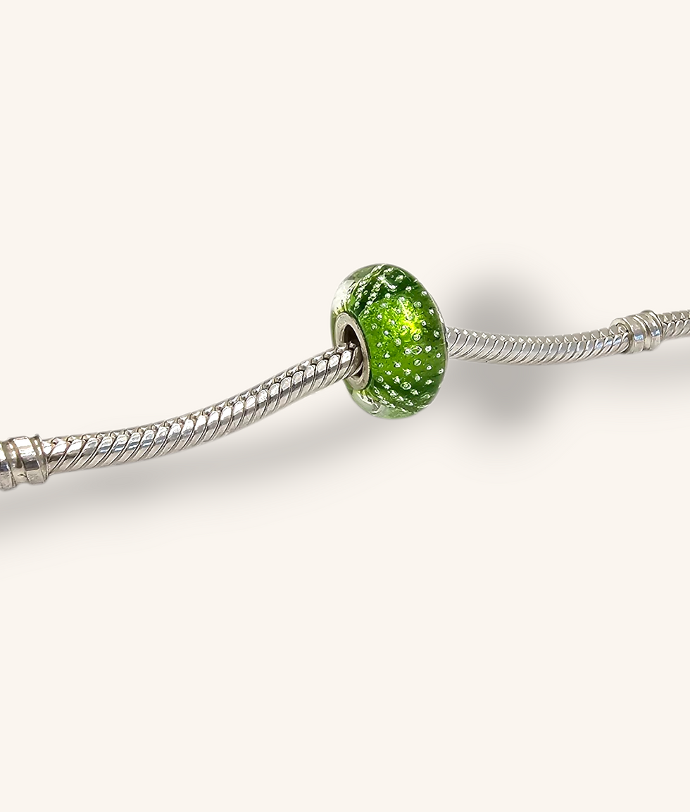 Thumbnail: CHAMILIA MYSTIC LIME MURANO CHARM - 00765J
