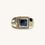 Thumbnail: 10K GOLD BLUE CUBIC ZIRCONIA RING 10 3/4 - 00978H