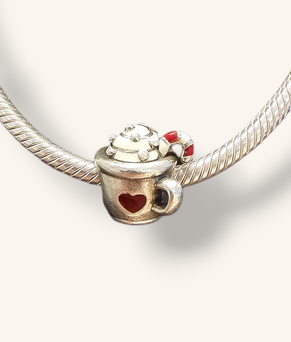 Thumbnail: PANDORA WARM COCOA & CANDY CANE CHARM - 00694J