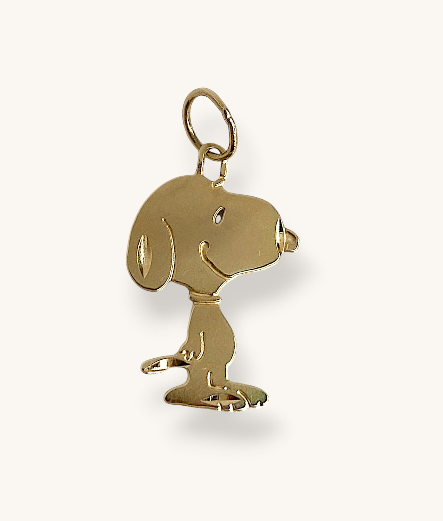 14K YELLOW GOLD VINTAGE PEANUTS SNOOPY CHARM/PENDANT - H