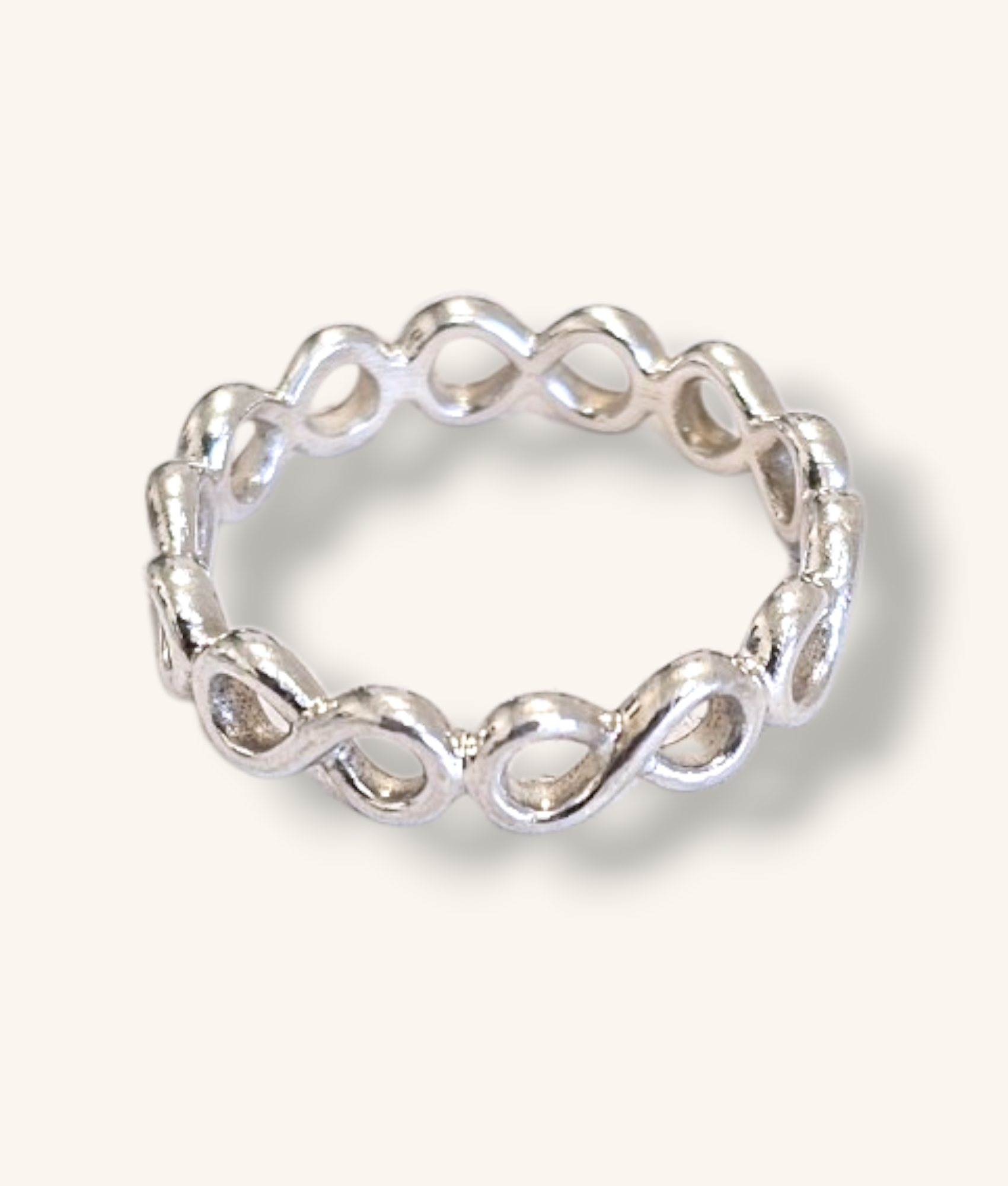 PANDORA SILVER INFINITY BAND RING - 01097J