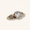 Thumbnail: 10K THREE-STONE ENGAGEMENT WHITE SAPPHIRE RING - H