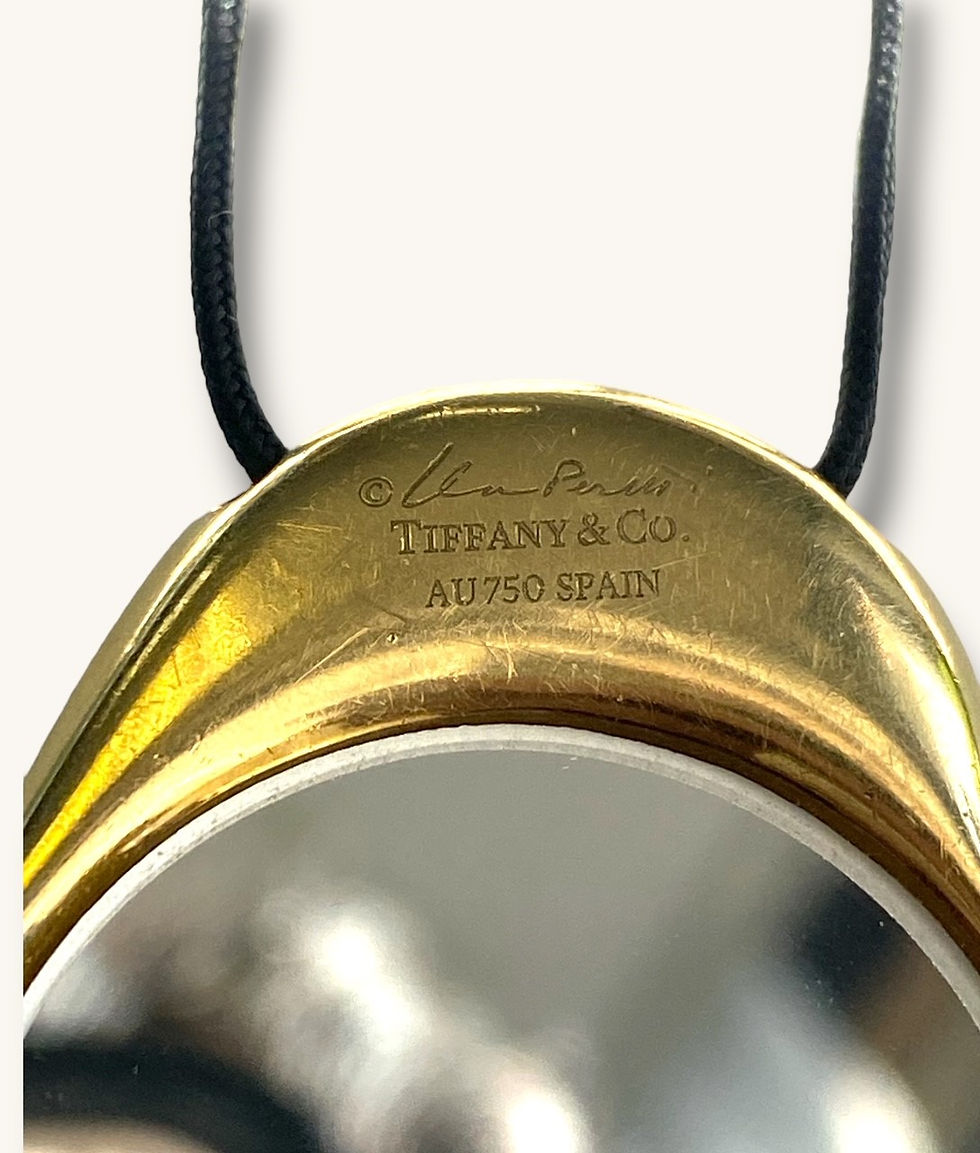 Thumbnail: VINTAGE TIFFANY & CO. 18K GOLD FULL HEART MIRROR PENDANT - ELSA PERETTI - 00583H