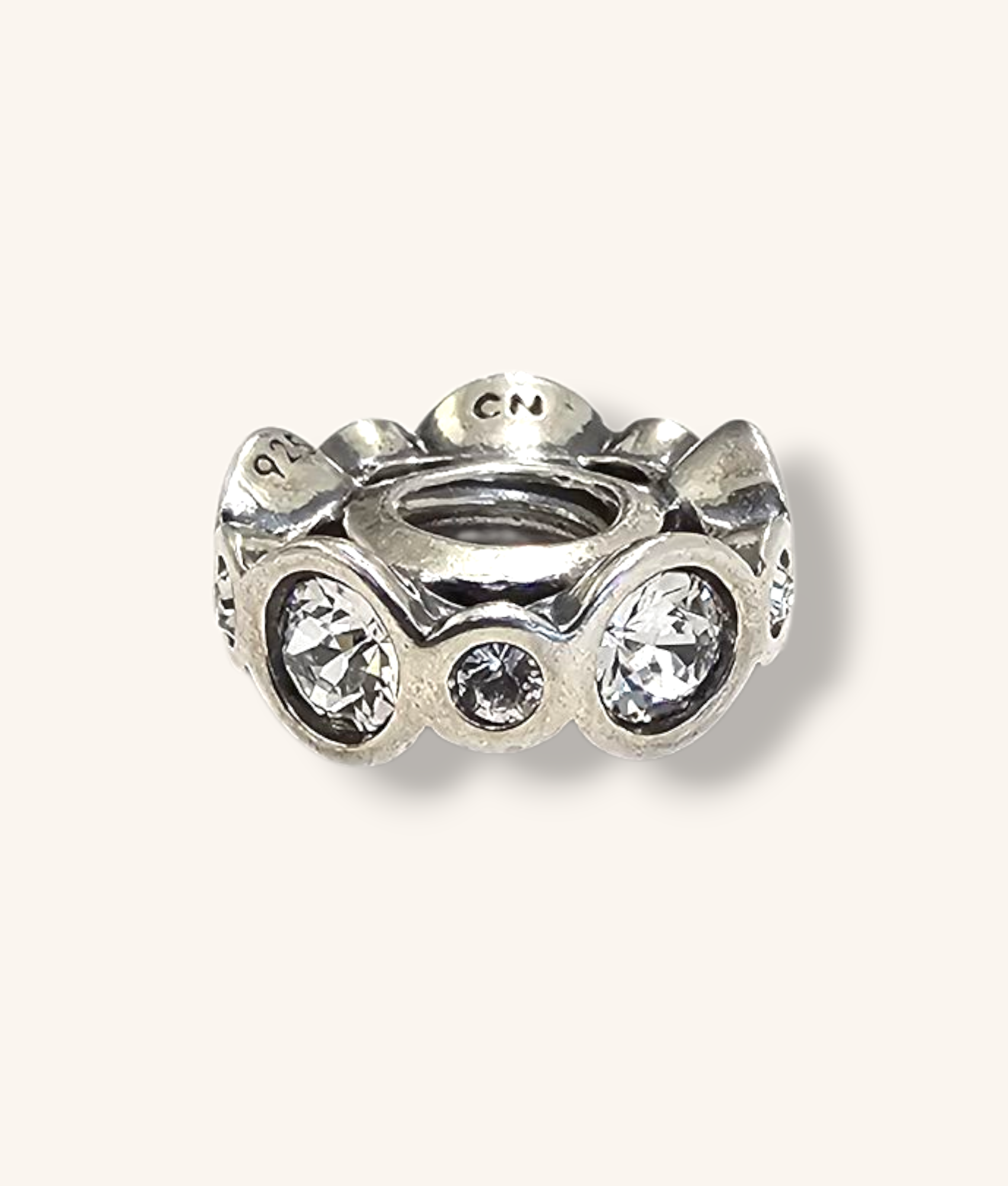 CHAMILIA CLEAR CRYSTAL BIRTHSTONE SPACER CHARM - 00767J