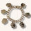 Thumbnail: VINTAGE 14K GOLD LINK BRACELET WITH PROFILE CHARMS - 7.5"