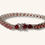 Thumbnail: 925 STERLING SILVER SYNTHETIC GARNET TENNIS BRACELET 8” - H