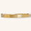 Thumbnail: 10K YELLOW GOLD RIBBED HINGED BANGLE BRACELET - 00829J