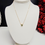 Thumbnail: 14K YELLOW GOLD EMERALD PENDANT NECKLACE - 00924J