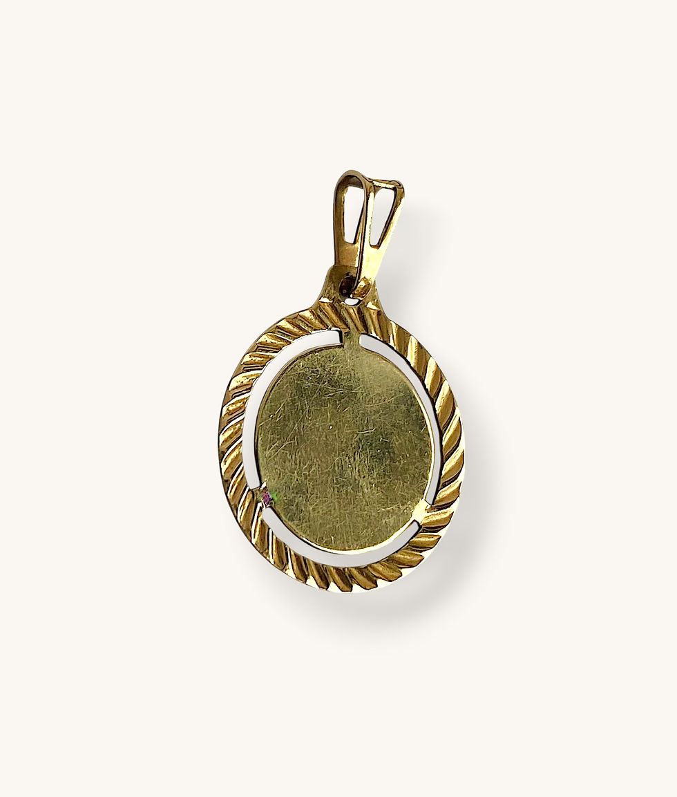 Thumbnail: 10K YELLOW GOLD VINTAGE ARIES PENDANT - H