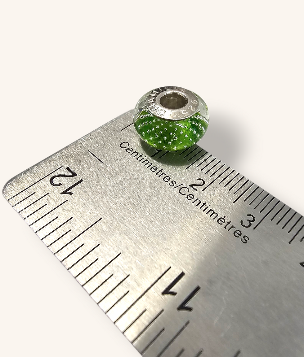 Thumbnail: CHAMILIA MYSTIC LIME MURANO CHARM - 00765J