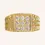 Thumbnail: 10K YELLOW GOLD MEN'S DIAMOND RING - 01020J