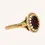 Thumbnail: 10K YELLOW GOLD GARNET RING - 01014J
