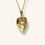 Thumbnail: 10K YELLOW GOLD NECKLACE WITH DIAMOND SET ENGRAVED HEART LOCKET - H
