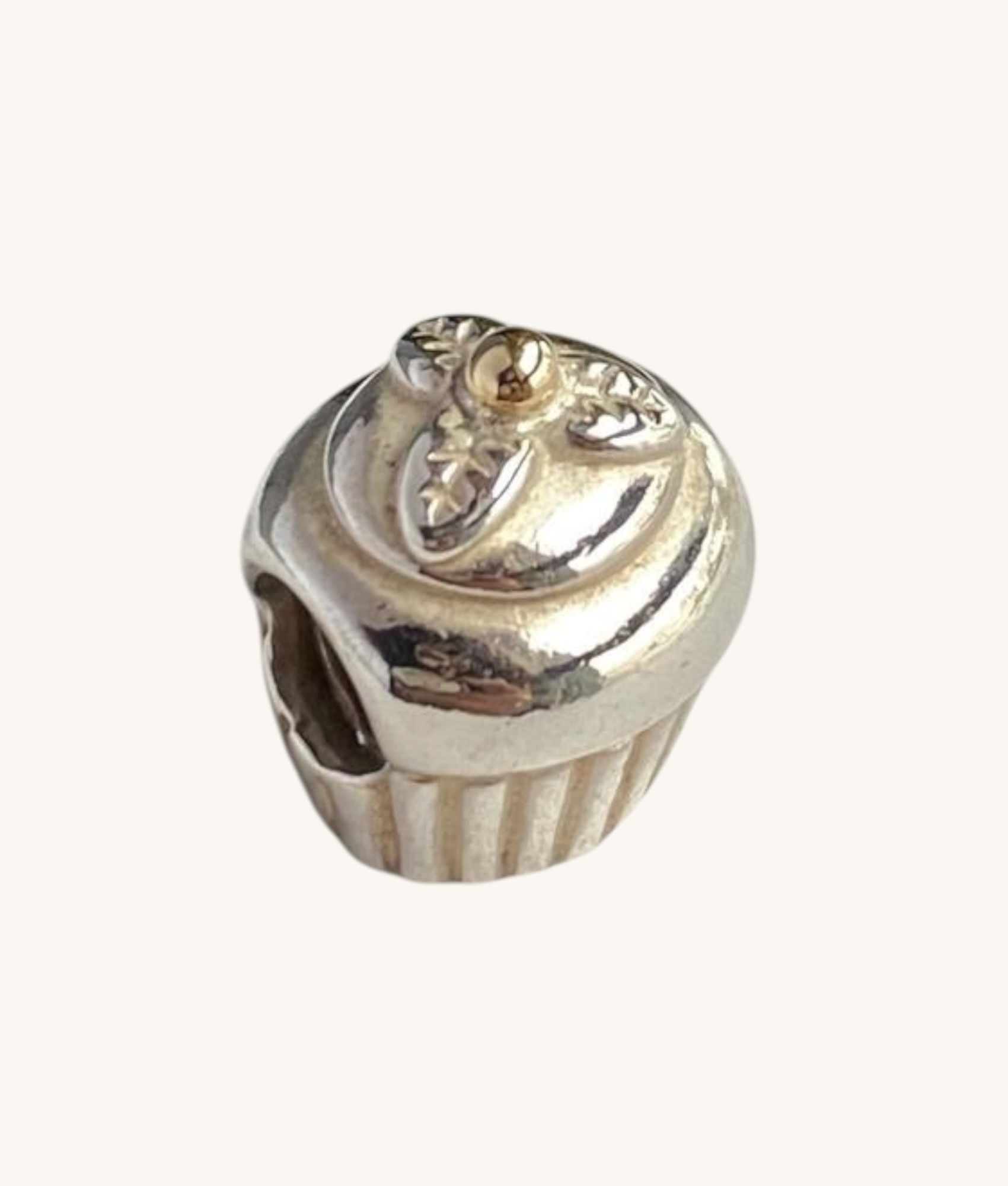 PANDORA 14K & 925 CUPCAKE CHARM #790417 - H