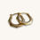 Thumbnail: 10K YELLOW GOLD DIAMOND CUT OCTAGON HOOPS - 00900H