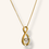 Thumbnail: 10K GOLD CUBIC ZIRCONIA INFINITY PENDANT NECKLACE - 00466J