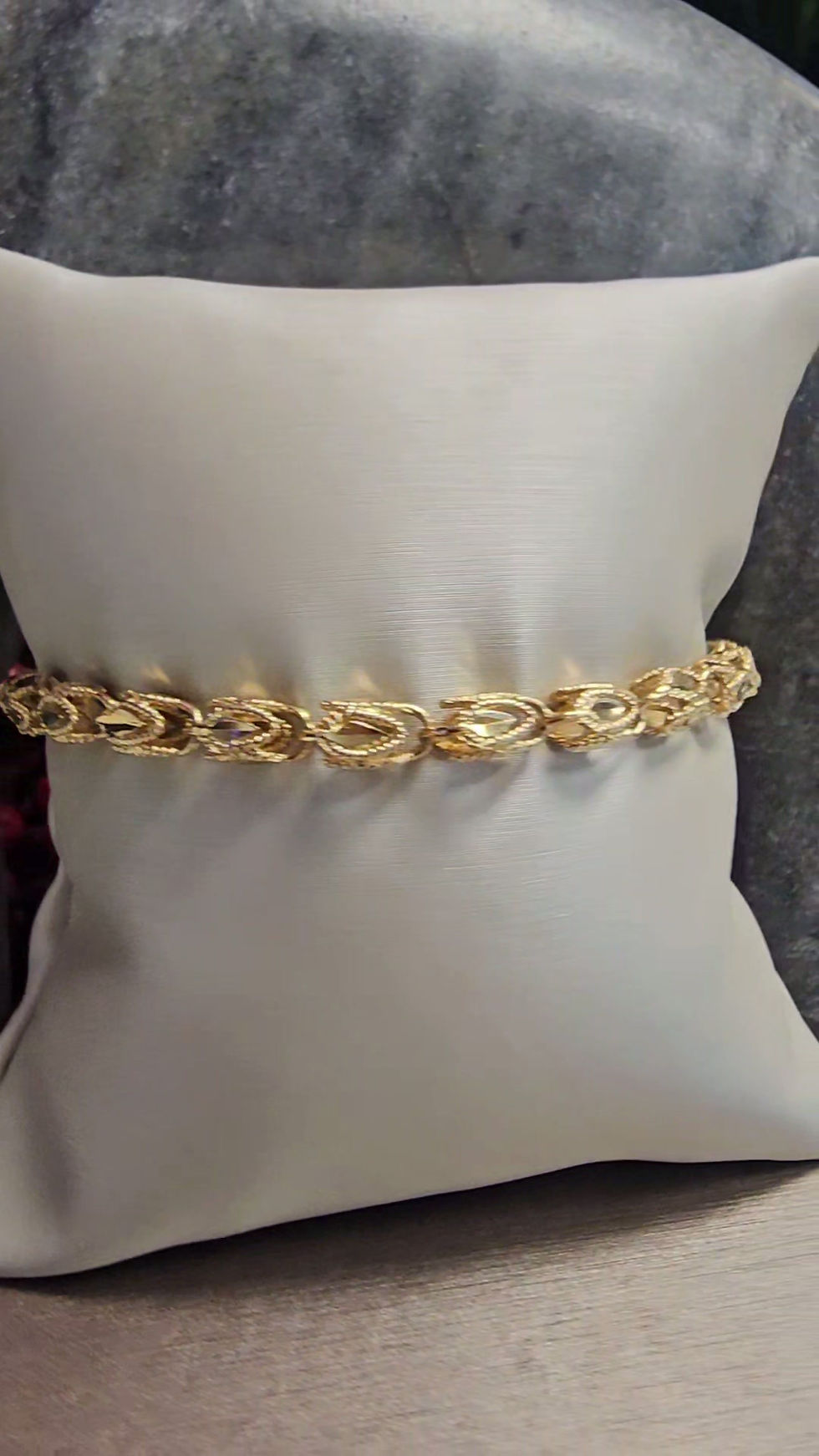 Thumbnail: 14K YELLOW GOLD TURKISH ROPE CHAIN BRACELET - 01148J