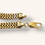 Thumbnail: 925 SILVER GOLD PLATED FOXTAIL BRACELET - 01030J