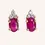 Thumbnail: 14K YELLOW GOLD RUBY & DIAMOND EARRINGS - 00997J