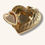 Thumbnail: 10K GOLD DOUBLE-HEARTED LOCKET PENDANT - H