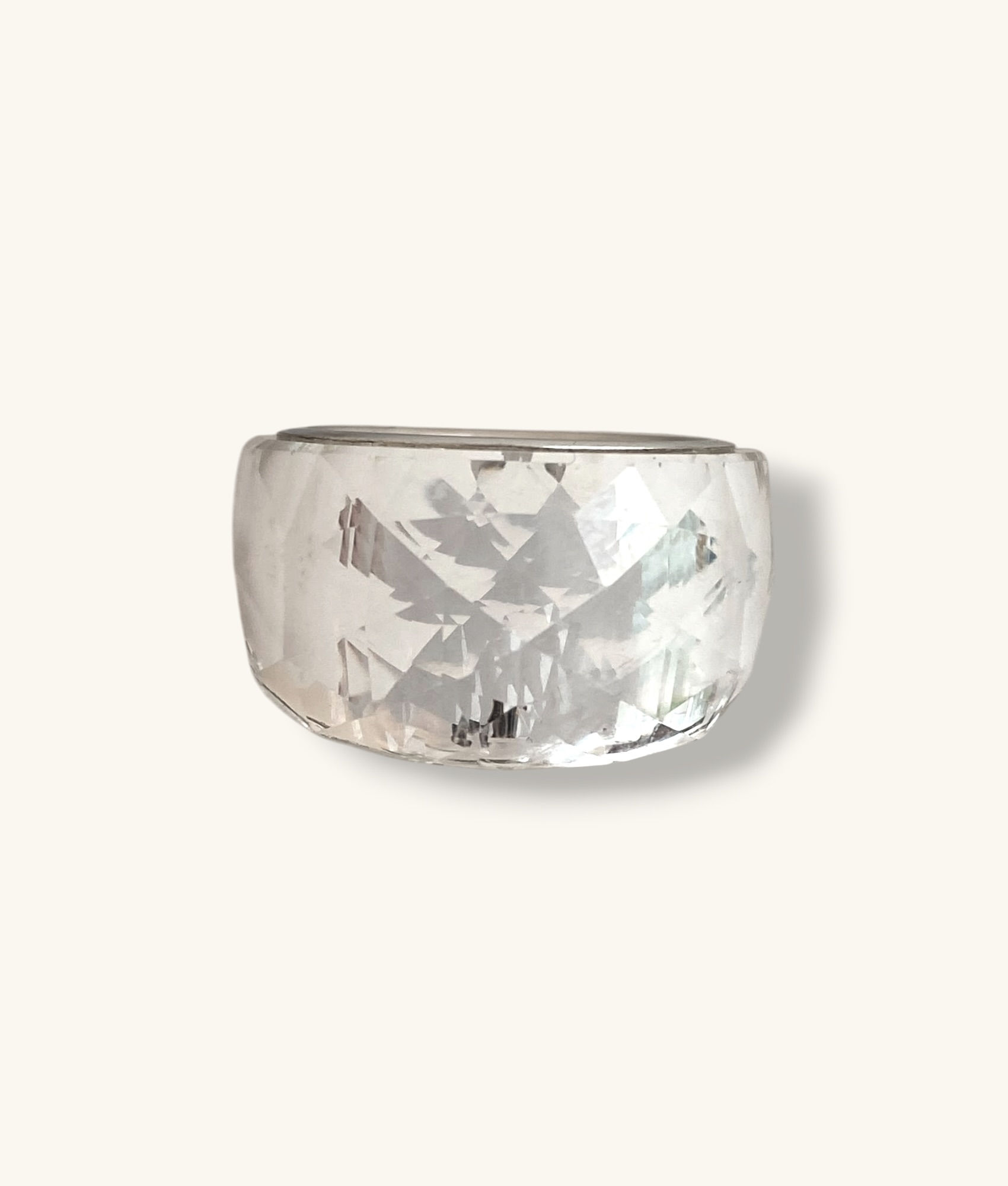 SWAROVSKI NIRVANA CLEAR CRYSTAL RING SZ 7 - RGSW190-HI