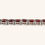 Thumbnail: 925 STERLING SILVER SYNTHETIC GARNET TENNIS BRACELET 8” - H