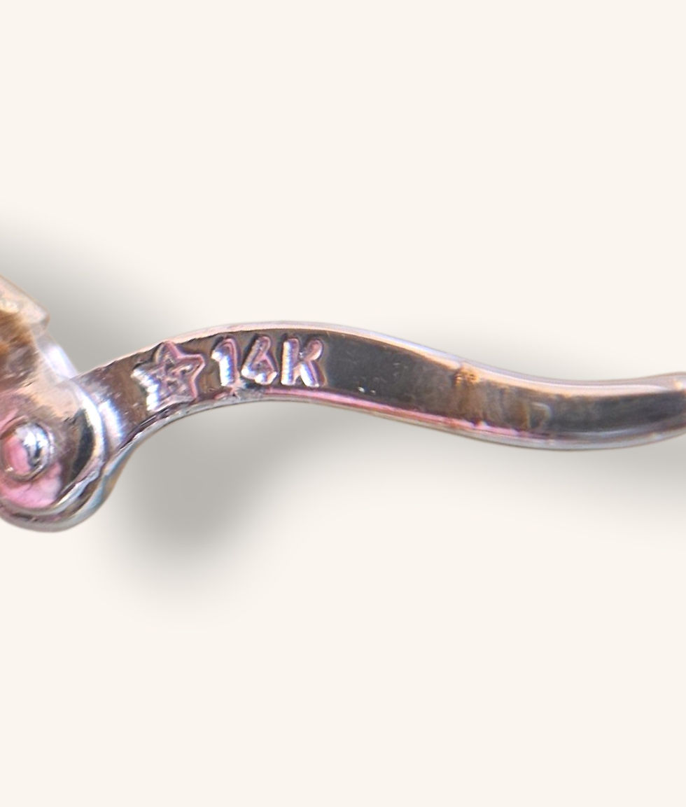 Thumbnail: 14K TWO-TONE TRIPLE HOOP EARRINGS - 01233J