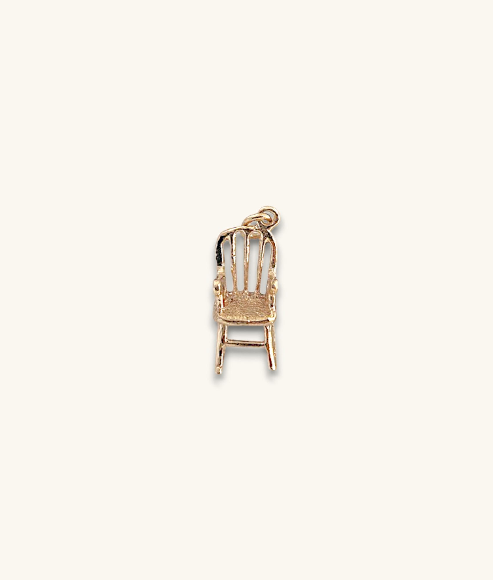 10K VINTAGE 3D ROCKING CHAIR CHARM/PENDANT-PD10K131-H