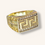 Thumbnail: 10K YELLOWGOLD MEN'S RING FEATURES 59+12 (side) OF ROUND CUBIC ZIRCONIUM -00266J