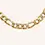 Thumbnail: 18K YELLOW GOLD HOLLOW FIGARO NECKLACE - 01003J