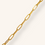 Thumbnail: 18K GOLD 4mm PAPER CLIP CHAIN NECKLACE - 00454J