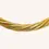 Thumbnail: 14K YELLOW GOLD DOUBLE TWISTED SNAKE LINK NECKLACE - 01002J