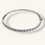 Thumbnail: SILVER BLUE SAPPHIRE & CUBIC ZIRCONIA BANGLE - 00540J