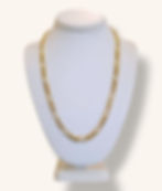Thumbnail: 10K YELLOW GOLD FIGARO LINK NECKLACE 22.25" - 01352J