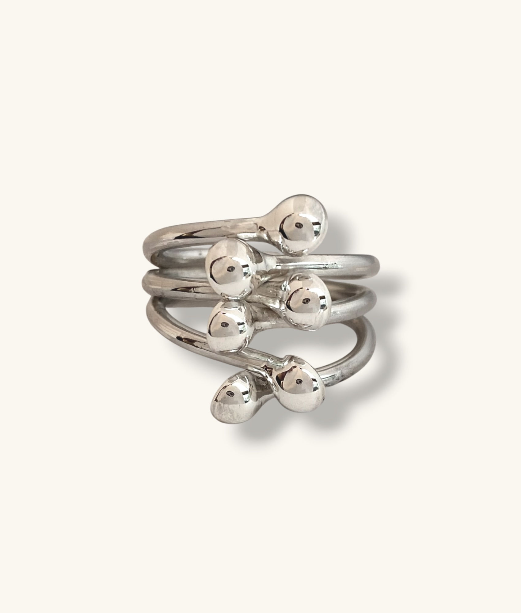925 MILTI-WRAP COILED RING - SZ 7.5 - RG925492-H