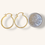 Thumbnail: 10K YELLOW GOLD 4mm HOOP EARRINGS - 00655J