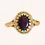 Thumbnail: 10K YELLOW GOLD GARNET RING - 01014J
