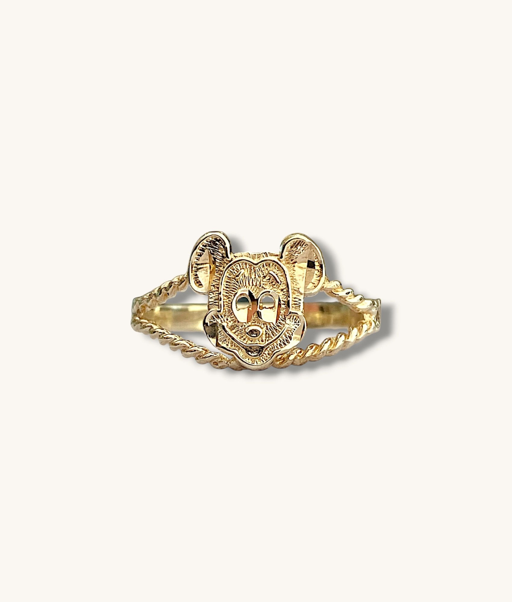 10K MICKEY MOUSE RING - H