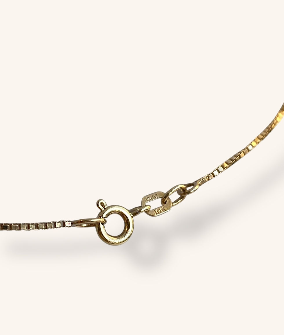 Thumbnail: 10K TWO-TONE GOLD FILIGREE HEART CROSS PENDANT WITH BOX LINK CHAIN - H