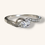 Thumbnail: 10K WHITE GOLD ROUND CUT .20ctw DIAMOND RING - 00860J