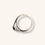 Thumbnail: 14K WHITE GOLD BLUE DIAMOND & ROUND BRILLIANT DIAMOND RING - H