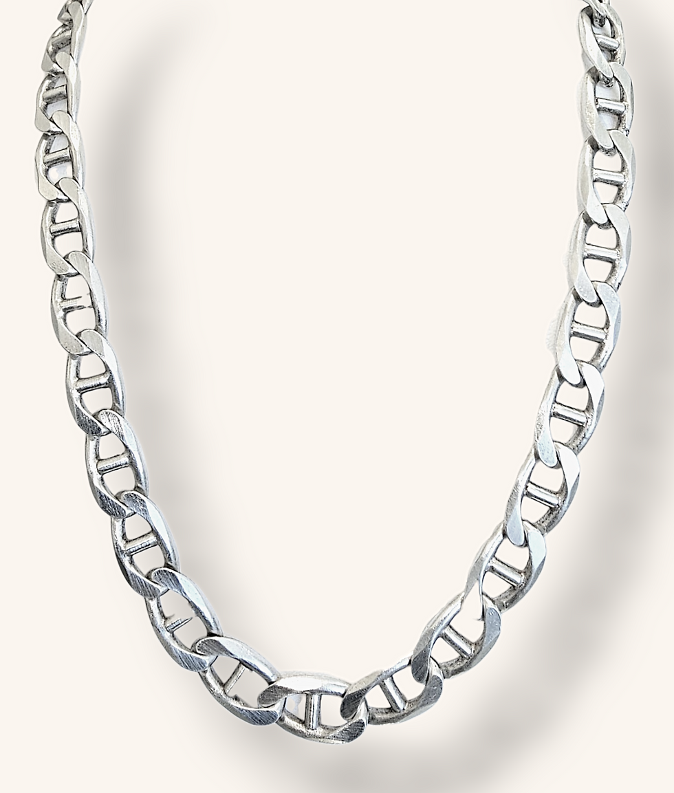 Thumbnail: 925 STERLING SILVER MARINER LINK CHAIN - 00309J