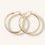 Thumbnail: 10K YELLOW GOLD HOOPS EARRING - 00261J