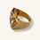 Thumbnail: 10K YELLOW GOLD EAGLE RING WITH CZ AND GARNET - H