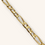 Thumbnail: 10K YELLOW GOLD 6mm FIGARO LINK BRACELET - 00811J