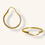 Thumbnail: 14K YELLOW GOLD 18mm DIAMOND-CUT ROUND HOOP EARRINGS - 00877J