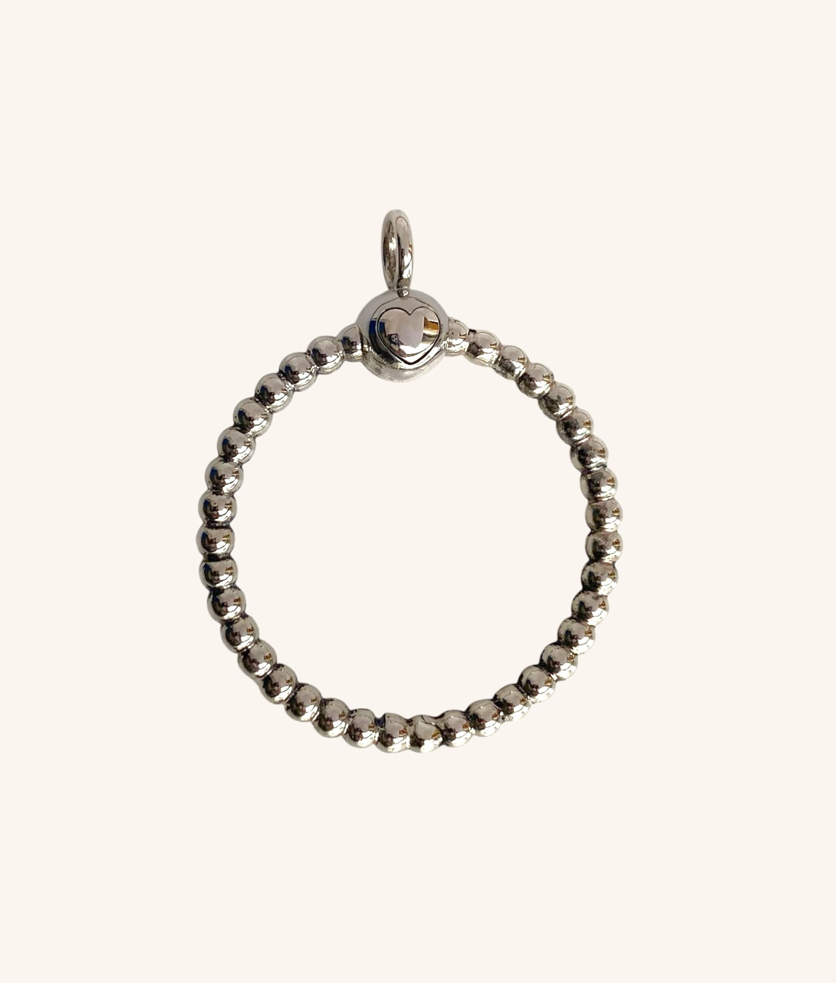 PANDORA MOMENTS MEDIUM BEADED O PENDANT - H