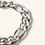 Thumbnail: 925 STERLING SILVER FIGARO LINK BRACELET 8" - H