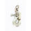 Miniature : Crochet plat avec barrure et 3 mailles de chaînes PCA-1282 Portable Winch